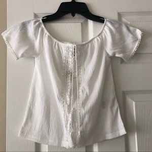 White H&M BOHO Top - Size XS - New with Tag